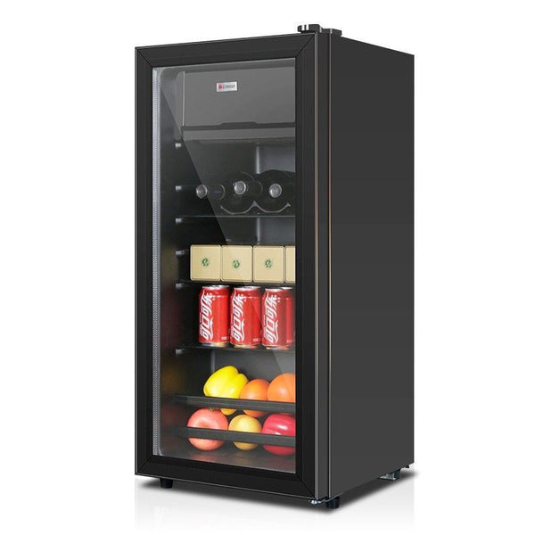 全城熱賣 -118L玻璃門雪櫃 單門冷藏 飲品雪櫃 保鮮櫃 酒吧雪櫃 多檔調溫