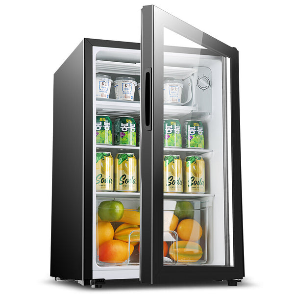 【迷你雪櫃】BC-76透明玻璃冰吧|76升三層分區|七段控溫±1°C|45dB超靜音|納米樓神器|香港三腳插頭|免費順豐送貨