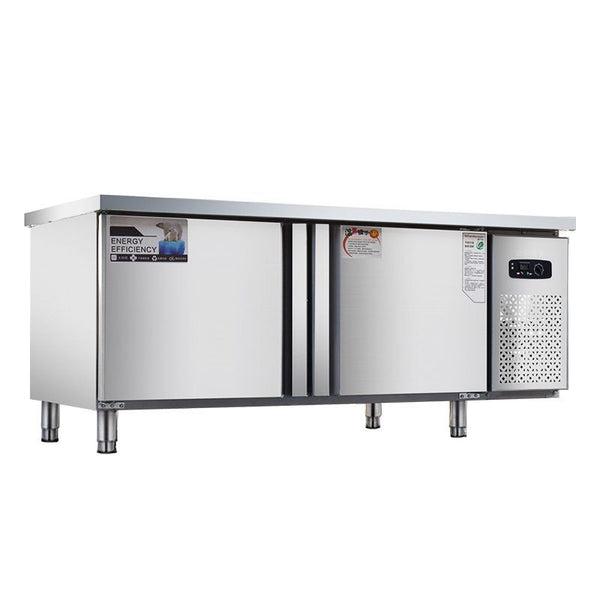 全新【廠家直銷】冷藏工作台Refrigerated workbench 冷櫃 保鮮 工作台 不鏽鋼 大容量 平冷柜 雙門#工作台#雙門