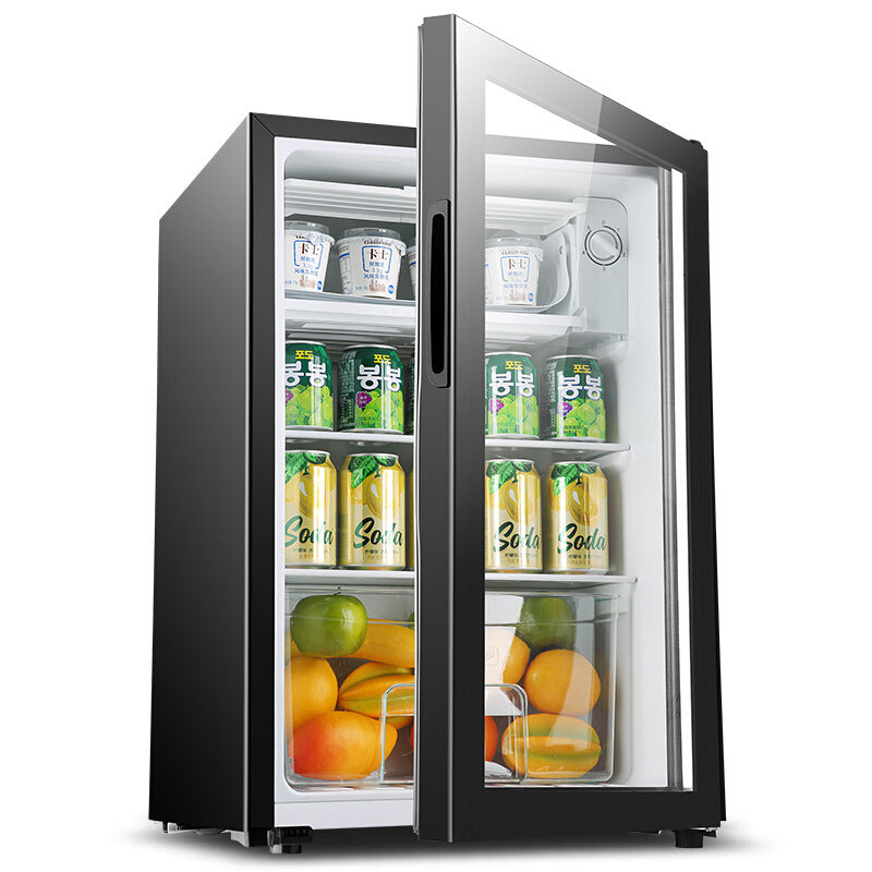 【迷你雪櫃】BC-76透明玻璃冰吧｜76升三層分區｜七段控溫±1°C｜45dB超靜音｜納米樓神器｜香港三腳插頭｜免費順豐送貨